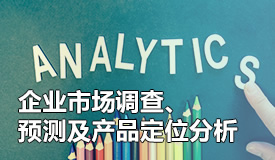 企业市场调查、预测及产品定位分析